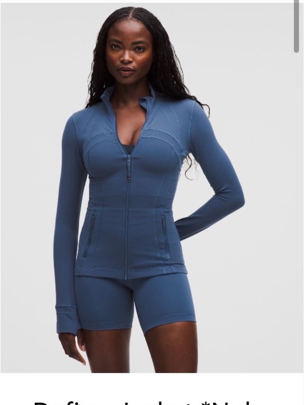 Lululemon Define Jacket Blue Twill